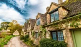 Cottages in Tilbury Village in the Cotswold