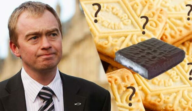 Tim Farron biscuit