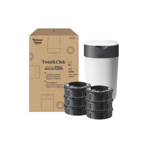 Tommee Tippee Twist & Click Nappy Bin Starter Set