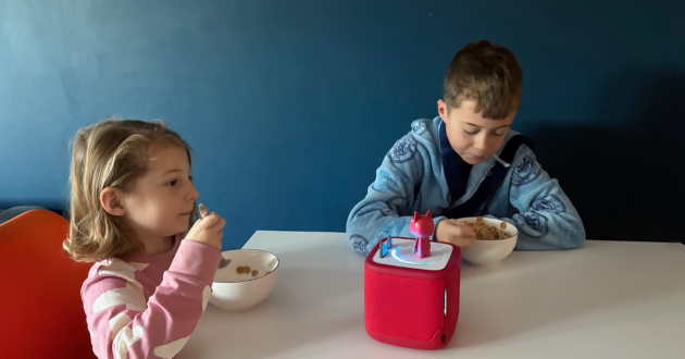 Toniebox2 at breakfast