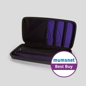 A product image of the Lovehoney Lockable Sex Toy Case Large with a Mumsnet Best Buy badge