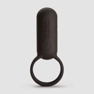 A product image of the TENGA SVR Smart Vibe Ring Rechargeable Vibrating Cock Ring