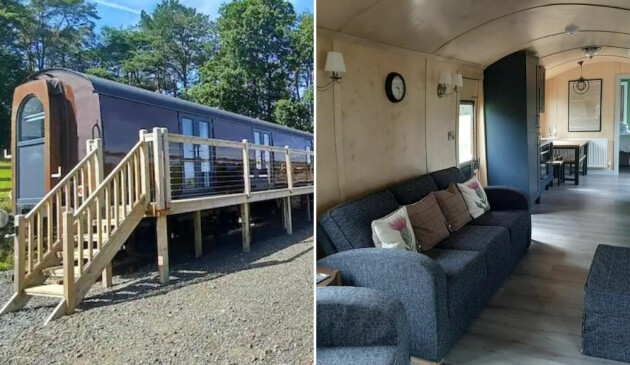 Train carriage Airbnb Northumberland