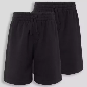 Tu at Sainsbury’s Black Sweat Shorts (2pk), £5
