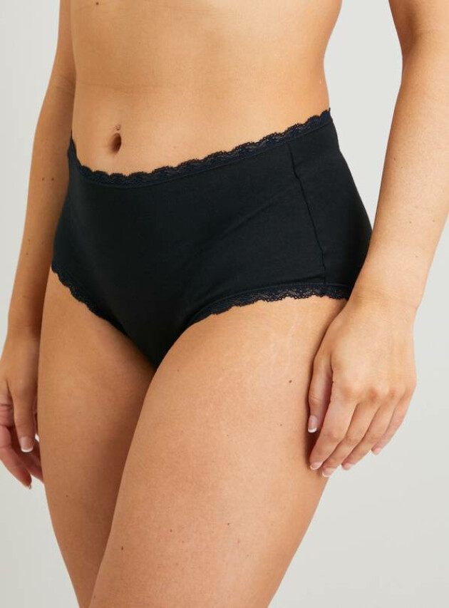 White, Black & Beige Supersoft Full Knickers (8 pk)