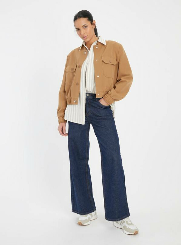 Dark Denim Wide Leg Jeans