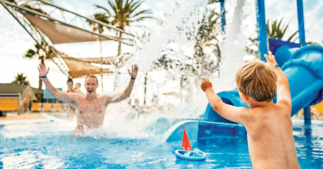 The splash park at TUI BLUE Orquídea in Gran Canaria