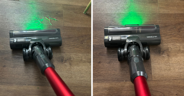 Ultenic U18 vacuum cleaner with hay