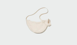 Round mini shoulder bag (corduroy)