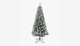 Traditions Frosted Unlit Christmas Tree, 6ft