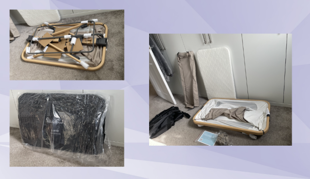 Silver Cross Lunar Bedside Crib