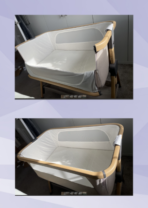 Silver Cross Lunar Bedside Crib