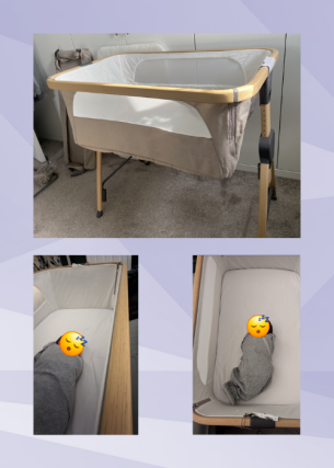 Silver Cross Lunar Bedside Crib