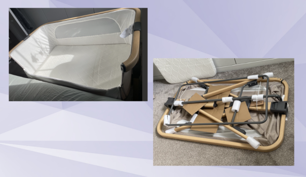 Silver Cross Lunar Bedside Crib