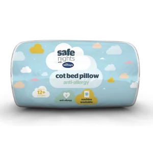 Silentnight Safe Nights Anti Allergy Cot Bed Pillow in packaging