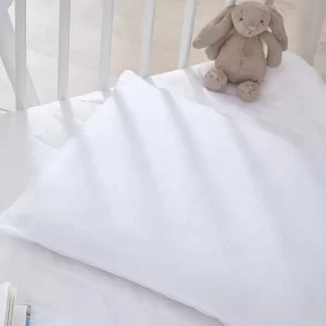 Silentnight Safe Nights Anti Allergy Cot Bed Pillow in use