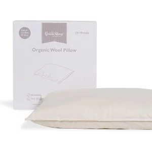 The Little Green Sheep Organic Wool Pillow for Toddlers