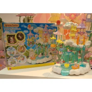 Sylvanian Families Skytop Fairy Castle pictured on display at the big christmas press show 2025