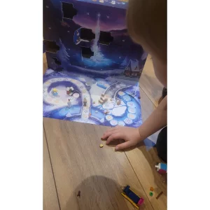 Disney Frozen LEGO advent calendar in testing with first six doors open