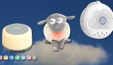 best white noise machines for babies hero image featuring Zello, Dreamegg and Ewan the Sheep
