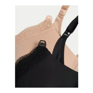 M&S Jasmine Lace Trim Maternity Nursing Bra