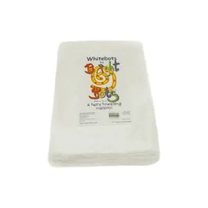 Whitebots 6-Pack Reusable Absorbent Terry Towelling Cloth Nappies