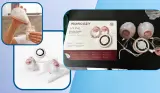 Momcozy v1 pro breast pump review hero image featuring the pump in testing and as a display model