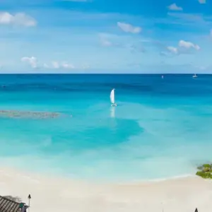 Mango Bay Hotel view of beach from above