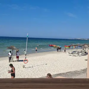 Holiday Village AQI Skanes Tunisia beach and beach bar