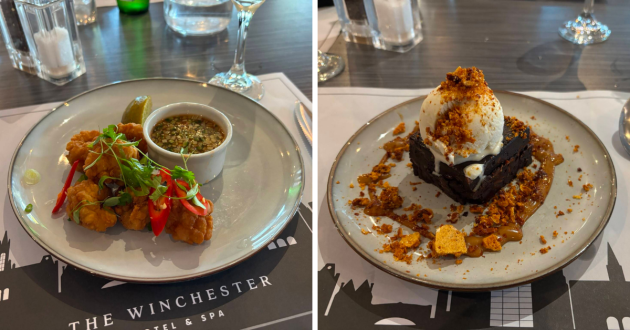Winchester Hotel & Spa review image of restaurant food