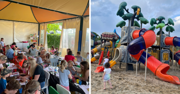 Eurocamp Union Lido Mare review image featuring kids' activities and playground