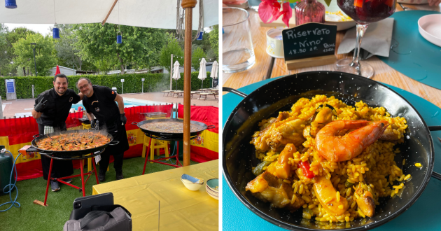 Eurocamp Union Lido Mare review image featuring paella