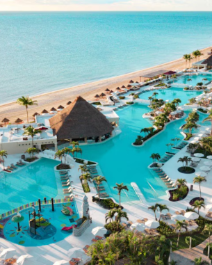 Pool complex at Moon Palace, Cancun