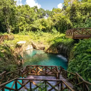 Natural pool in Dominican Republic