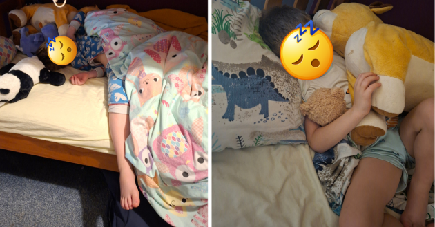 Coolflex Kids Hybrid Mattress review image showing sleeping child
