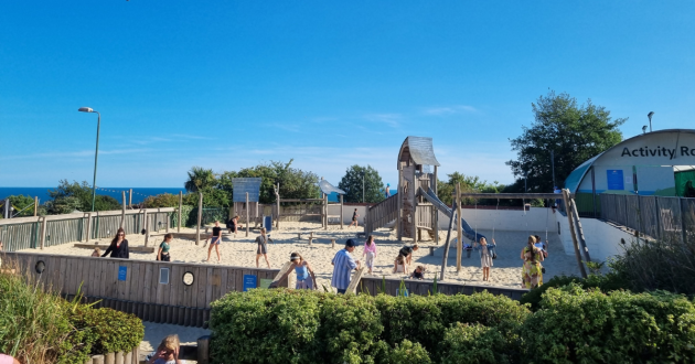 Haven Devon Cliffs review image showing outdoor playground