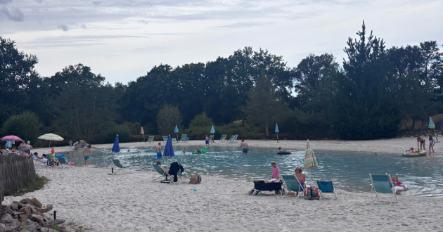 Eurocamp La Garangeoire review image showing lagoon beach pool