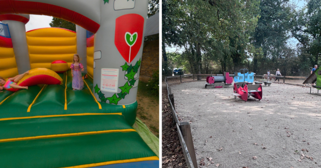 Eurocamp La Garangeoire review image on-site bouncy castle and playground