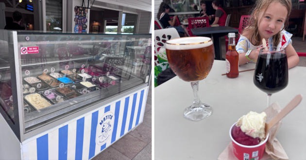 Eurocamp La Garangeoire review image showing ice cream and drinks