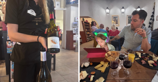 Eurocamp La Garangeoire review image showing wine and cheese tasting