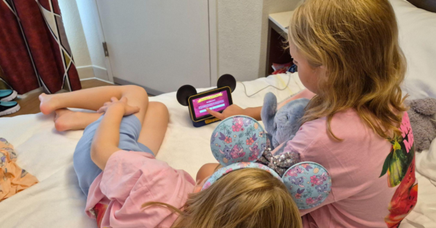 The kids test their Disney knowledge on the Hey Disney quiz