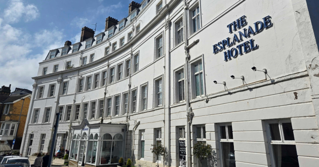 The Esplanade Hotel Scarborough from the front