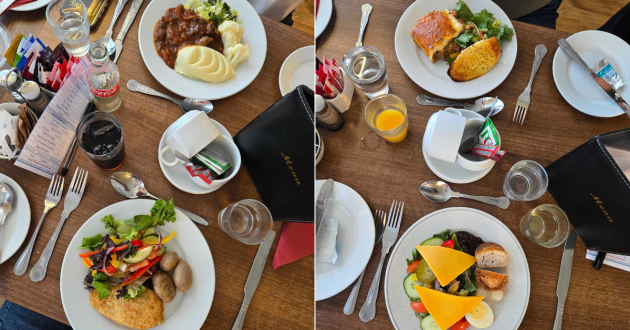 Dining options at the Esplanade Hotel Scarborough
