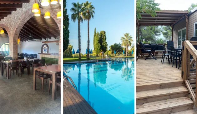 Eurocamp Vilanova Park review: restaurant, pool, holiday home terrace