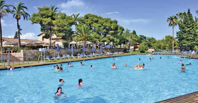 Pool complex at Vilanova Park Eurocamp, Spain