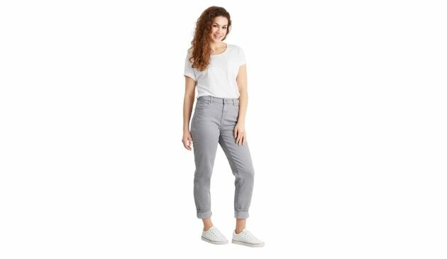 Sainsbury's Grey Wash Girlfriend Jeans