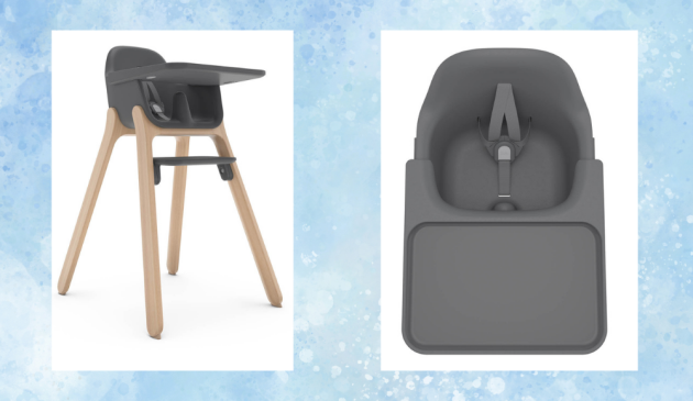 Uppababy Ciro highchair from front view and from above