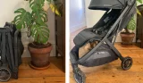 UPPAbaby Minu V3 stroller folded and unfolded