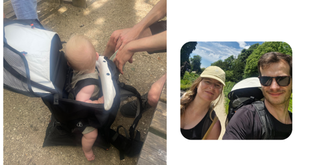 Parents using the Out n About Nipper Trek