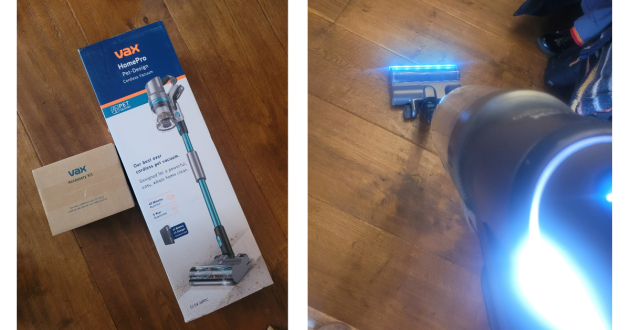 VAX homepro pet design cordless vacuum cleaner in testing